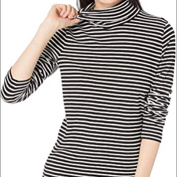 Striped Turtleneck   - Picture 1 of 3